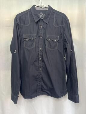 Guess Long Sleeve Button Up Shirt Men's Large